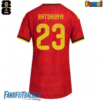 Belgia Michy Batshuayi #23 Echipament de Fotbal Replică Mondial 2026 Femei Acasa